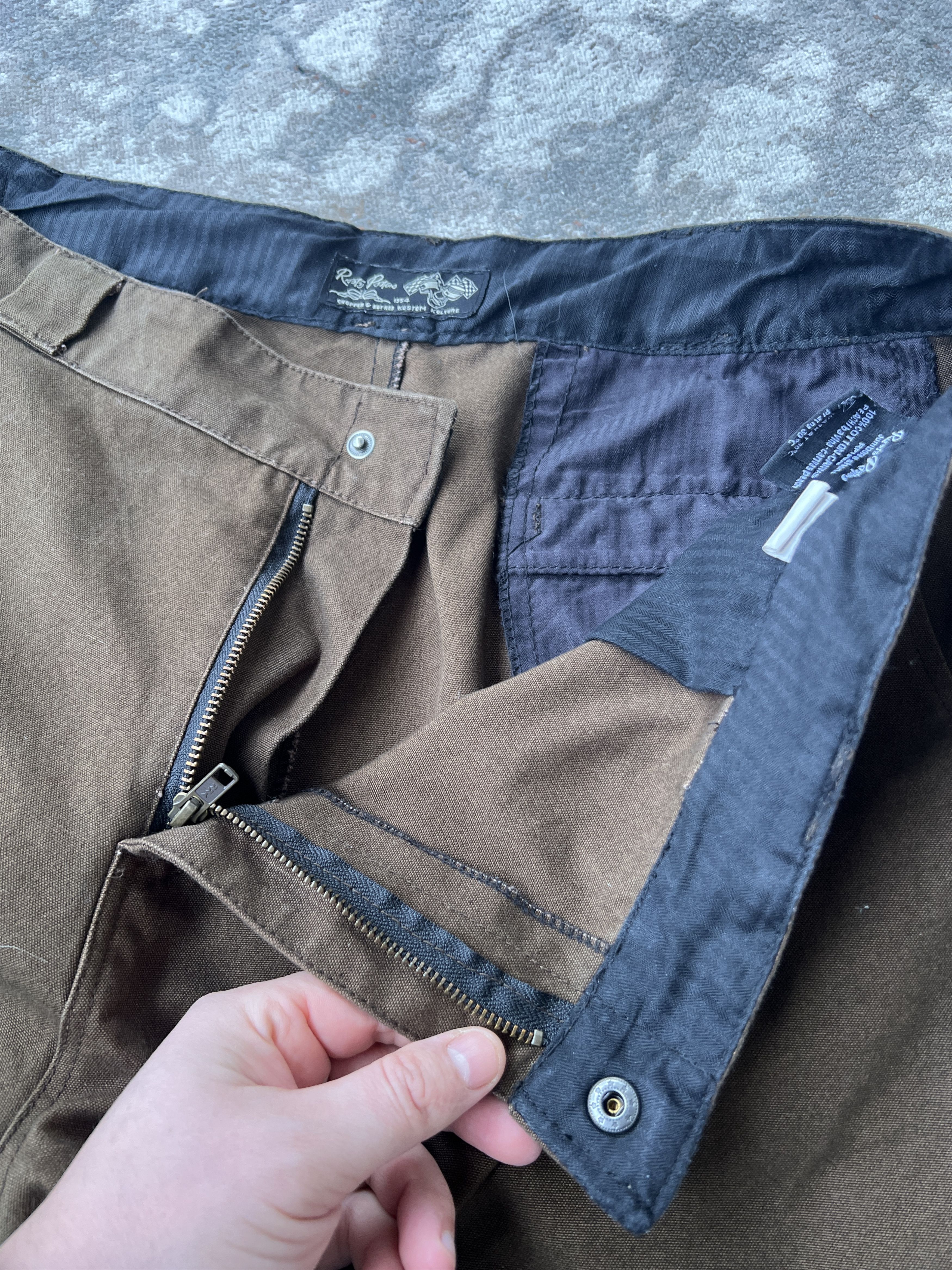 Vintage Rusty Pistons Choppers & Hot Rod Kustom Kulture Shorts Size US 40 / EU 56 - 4 Thumbnail