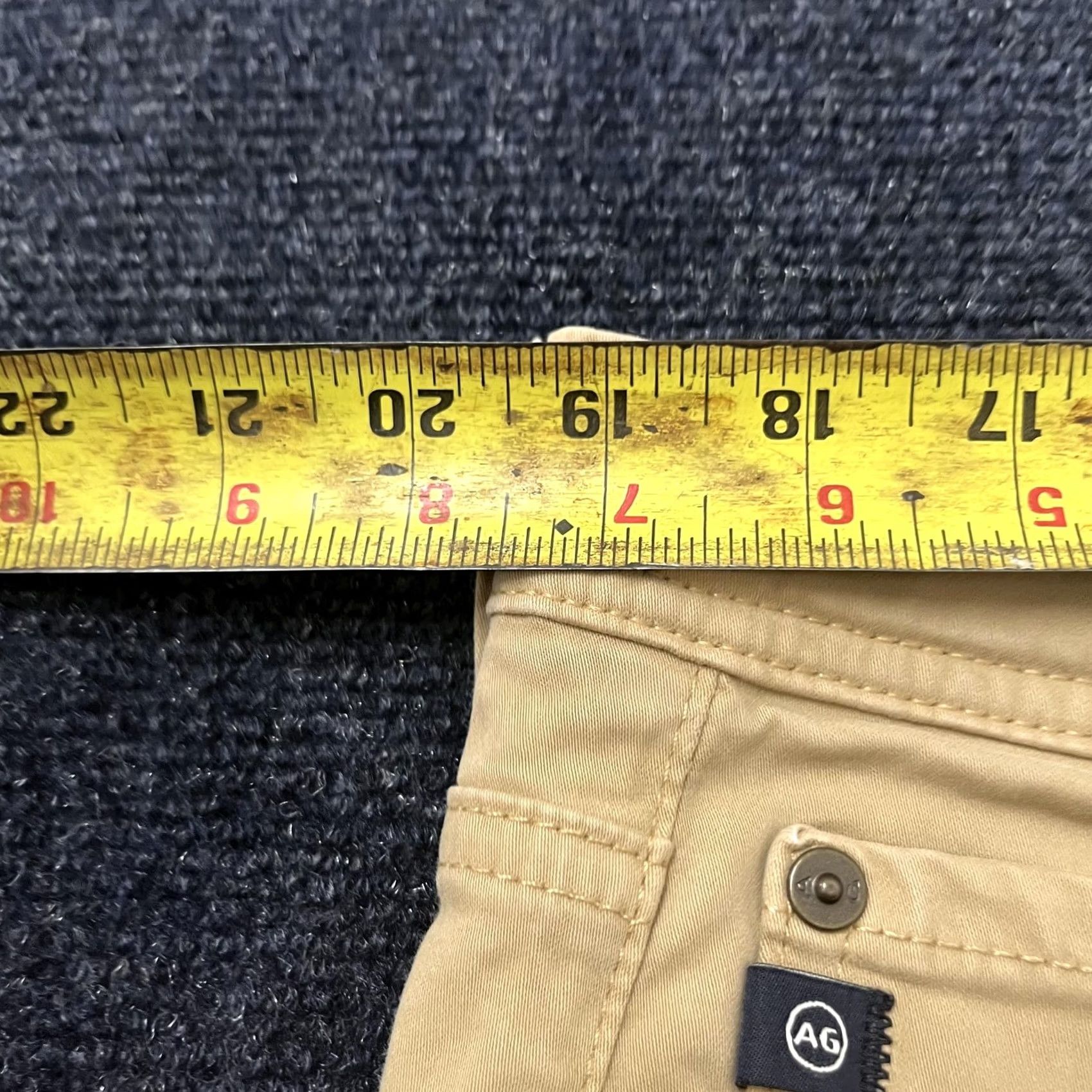 Vintage AG Adriano Goldschmied Pants Mens 40x32 Tan Everett Slim Straight Stretch Casual Size US 40 / EU 56 - 5 Thumbnail