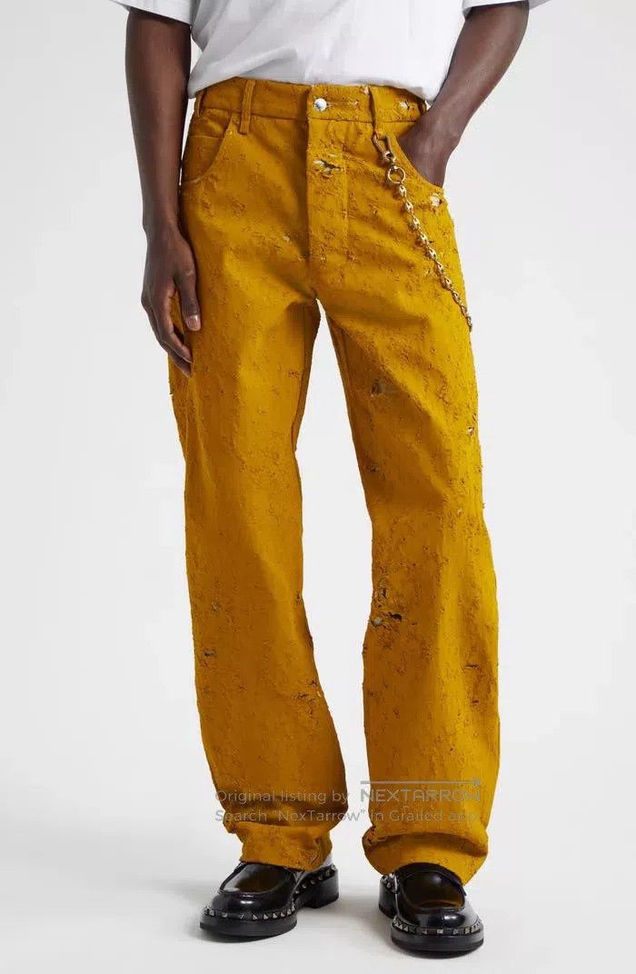 Song For The Mute Song For The Mute Yellow Bullet Hole Work Pants Size US 34 / EU 50 - 8 Thumbnail
