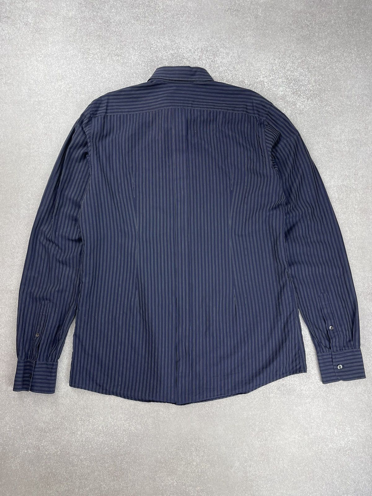 Dolce & Gabbana Dolce & Gabbana Striped Long Sleeve Shirt Size 18/45 Size US XL / EU 56 / 4 - 7 Thumbnail
