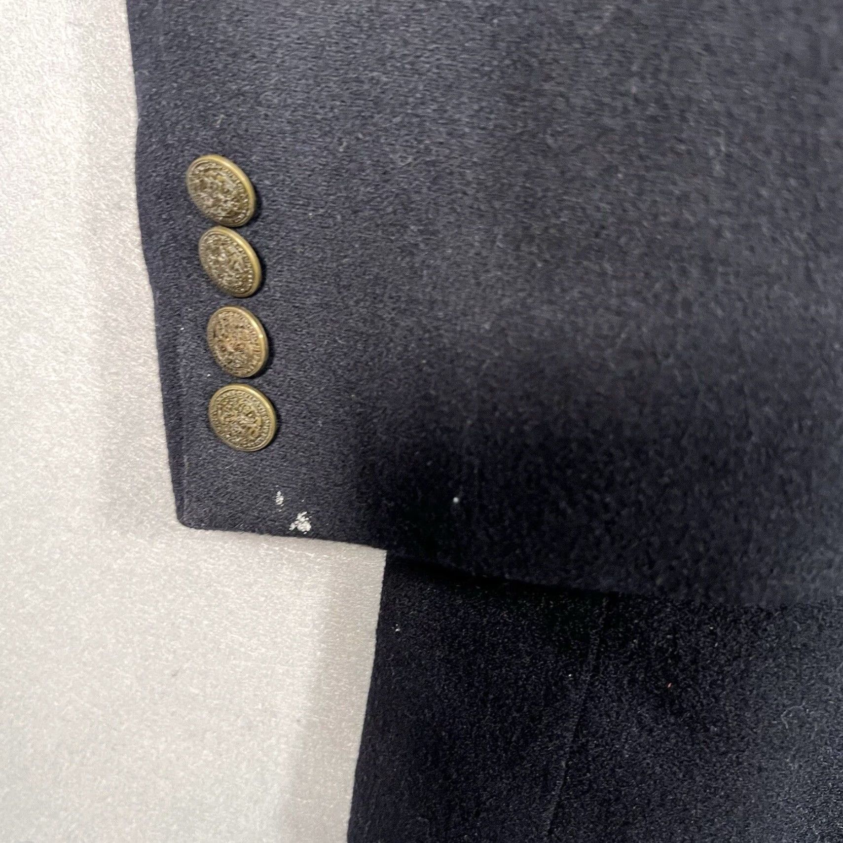 Vintage VINTAGE L.L. Bean Blazer Shirt Men 46 Regular Blue Wool Notch Lapel 2-Button Front 4-Button Sleeve Single-Vented 7/10 Condition Size 46R - 5 Thumbnail