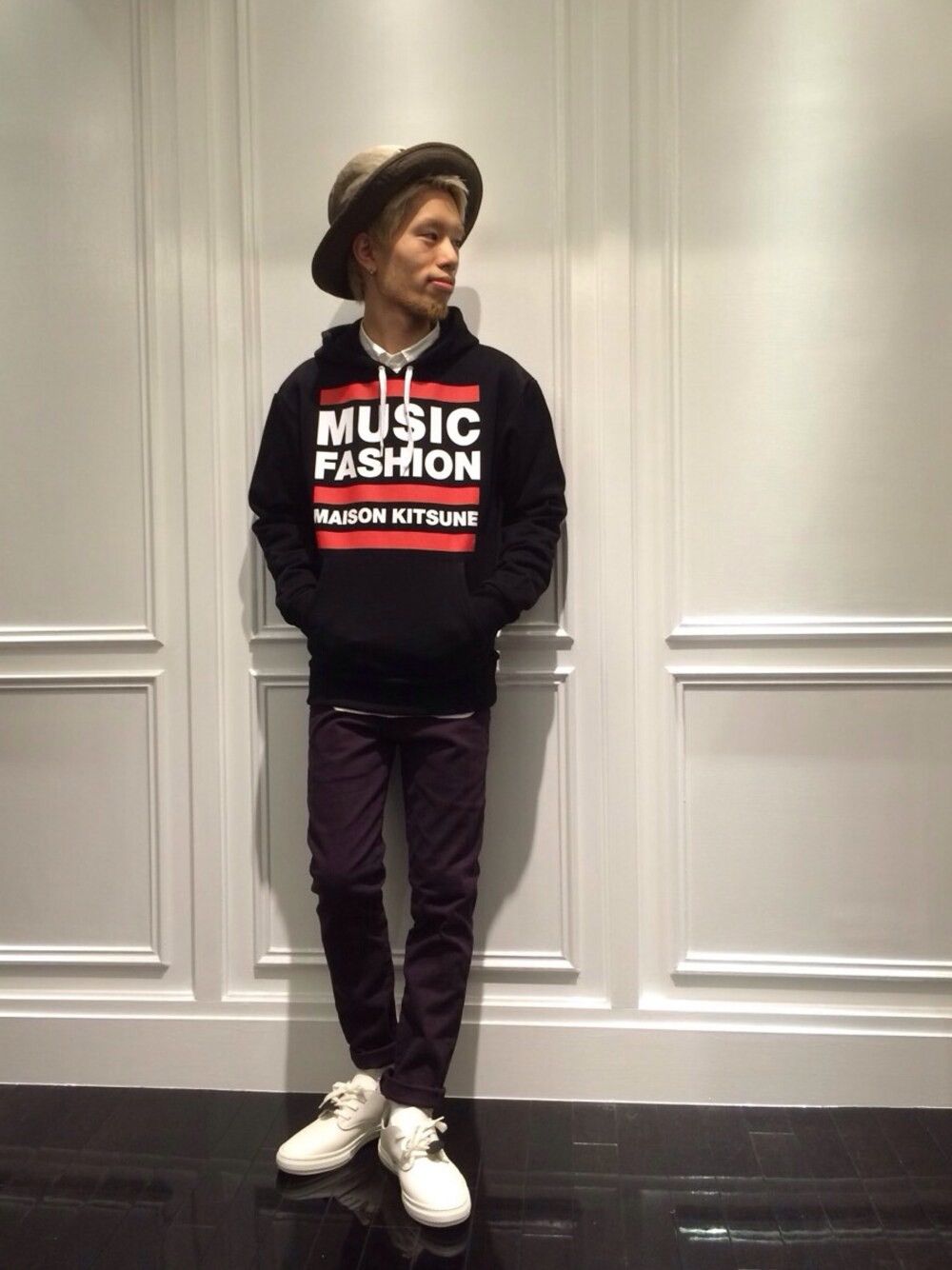 Designer × Maison Kitsune Music Fashion by MAISON KITSUNE White Sweatshirt Jumper Size M / US 6-8 / IT 42-44 - 2 Thumbnail