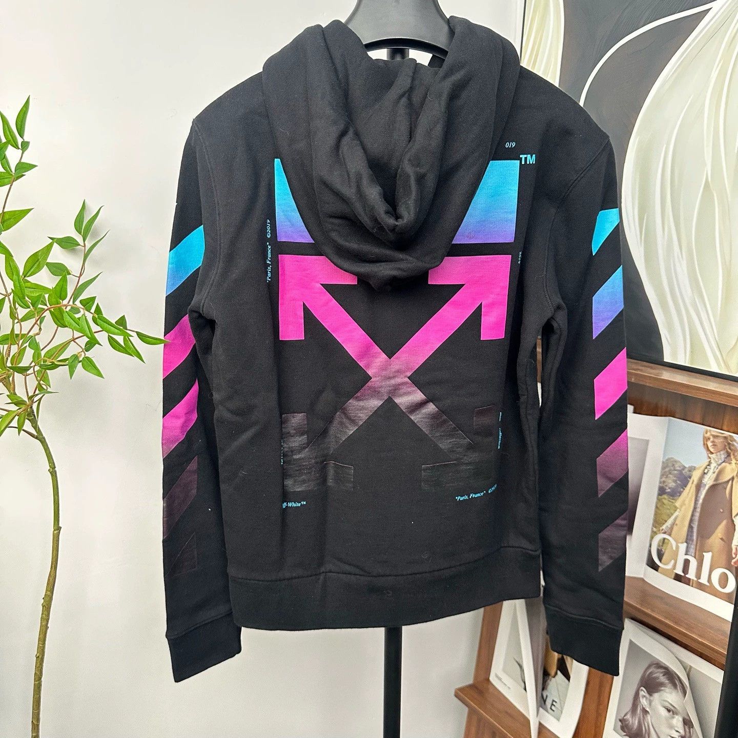 Off-White off white rainbow gradient zip-up hoodie Size US XS / EU 42 / 0 - 1 Thumbnail