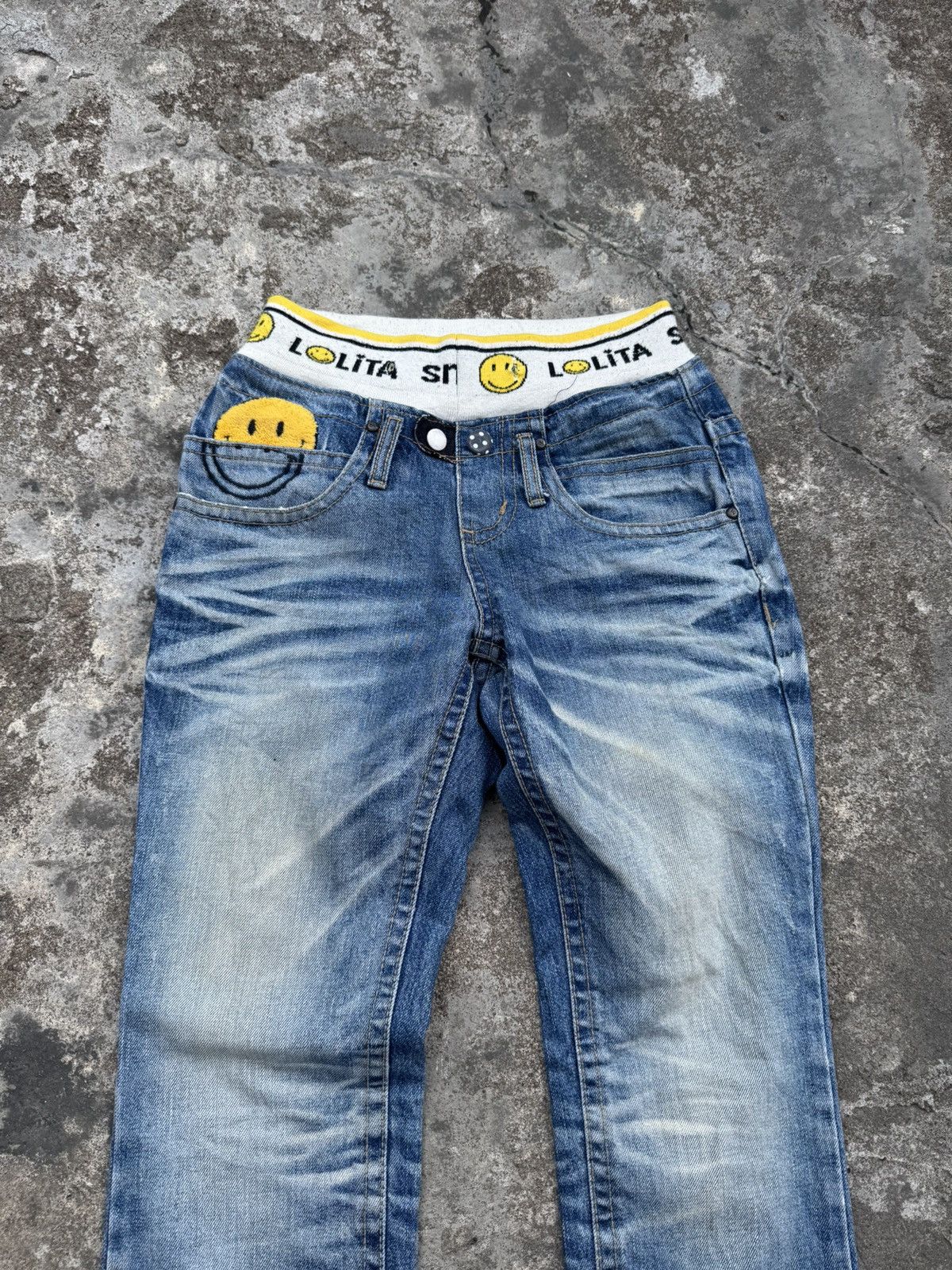 Hysteric Glamour Yoshitomo Nara Lolita Smile Jeans Archived Size US 28 / EU 44 - 4 Thumbnail