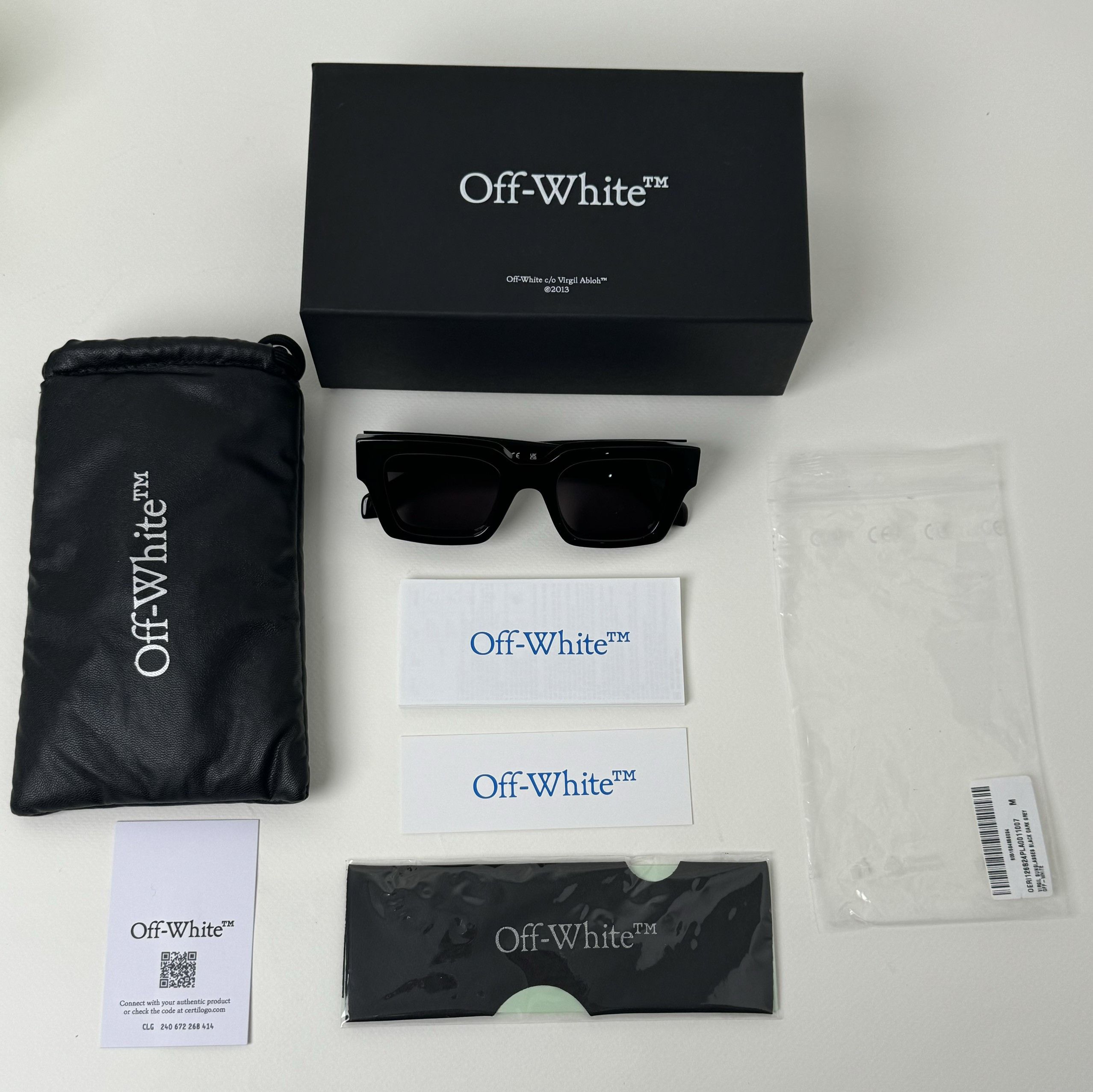 Off-White OFF WHITE Virgil Sunglasses BLACK DARK Size ONE SIZE - 10 Thumbnail