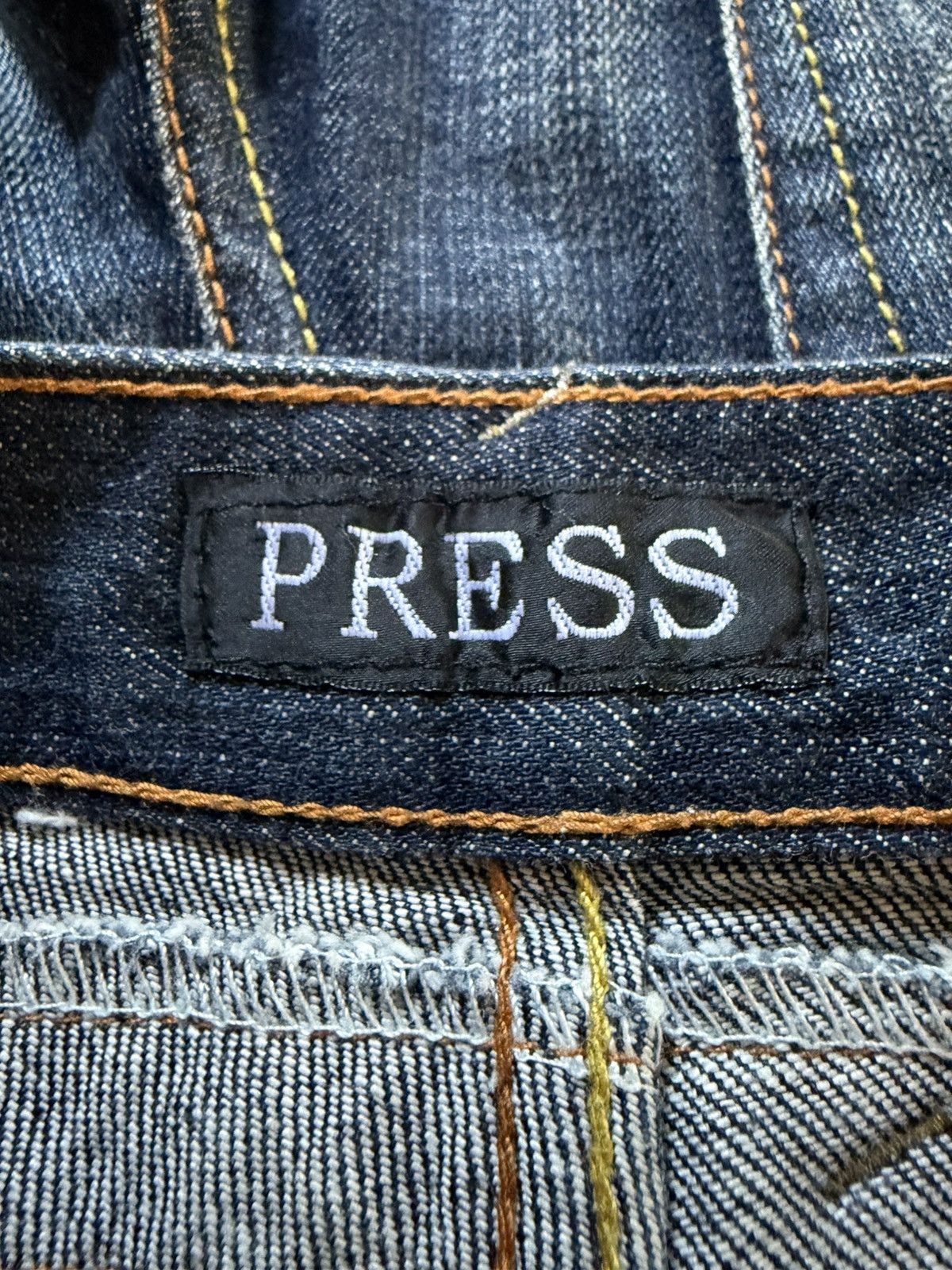 If Six Was Nine Press Japan Embroidered Tribal Paneled Spiral Flared Jeans Size US 27 - 22 Thumbnail