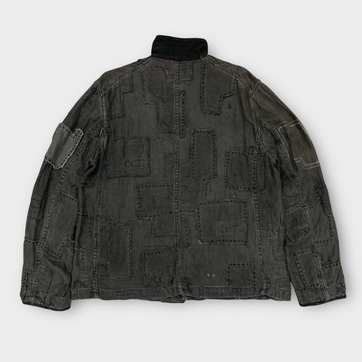 Porter Classic PORTER CLASSIC PATCH FRENCH WORK BORO JACKET SASHIKO Size US M / EU 48-50 / 2 - 2 Thumbnail