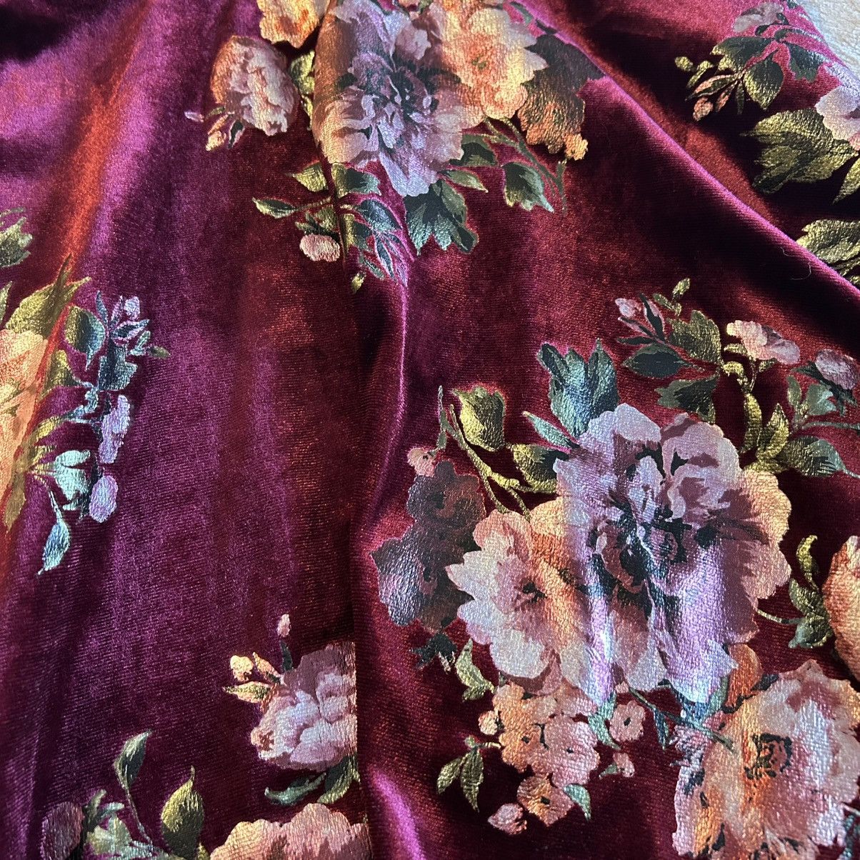 Other BCX red velvet floral spaghetti strap fit and flare XS Size XS / US 0-2 / IT 36-38 - 3 Thumbnail