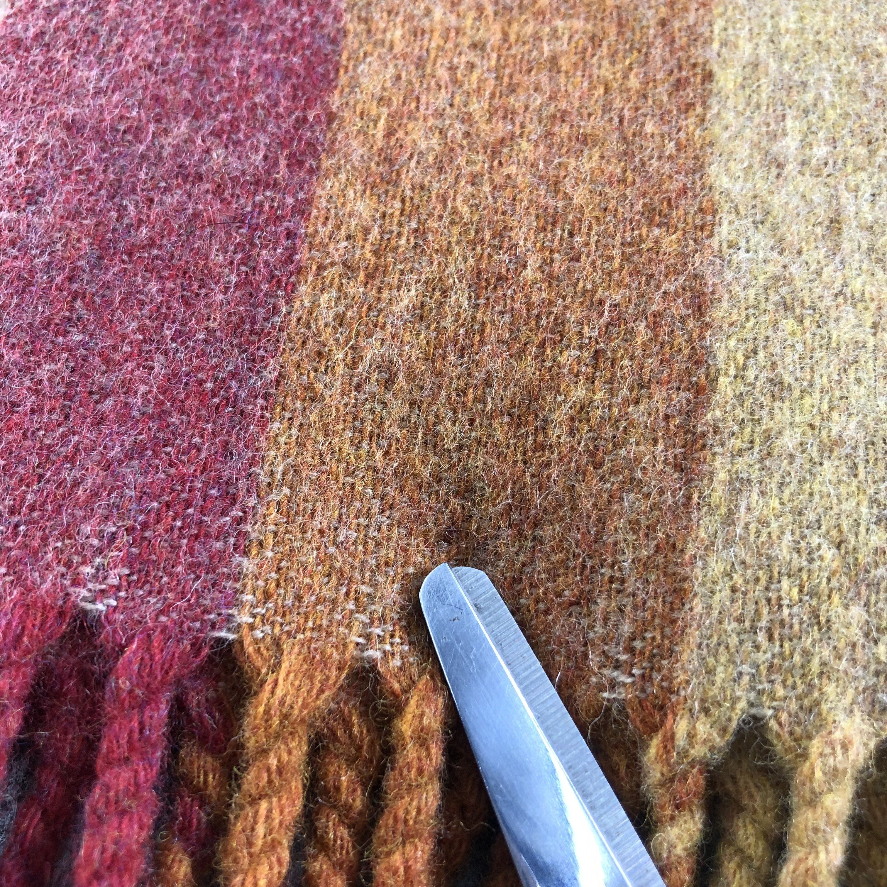 Vintage Glen Prince Striped Wool Scarf Muffler Neckwear V2498 Size ONE SIZE - 6 Thumbnail