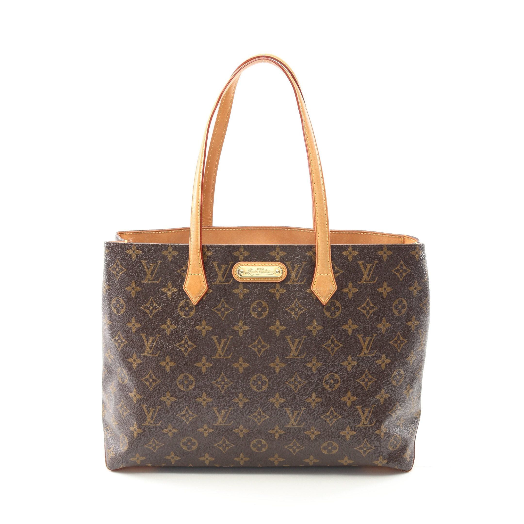 Louis Vuitton Louis Vuitton Wilshire Mm Monogram Shoulder Bag Tote Leather Brown Size ONE SIZE - 1 Thumbnail