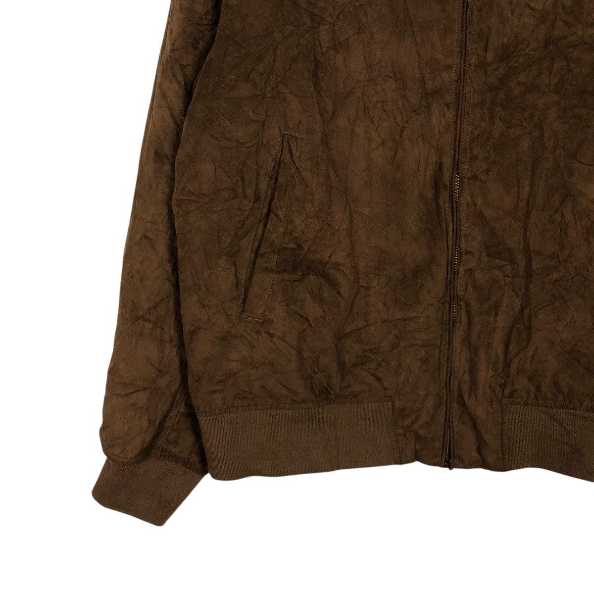 Japanese Brand 📌Rich Brown Vintage Bomber Biker Jacket Uniqlo Issey Miyake Size US XL / EU 56 / 4 - 5 Thumbnail