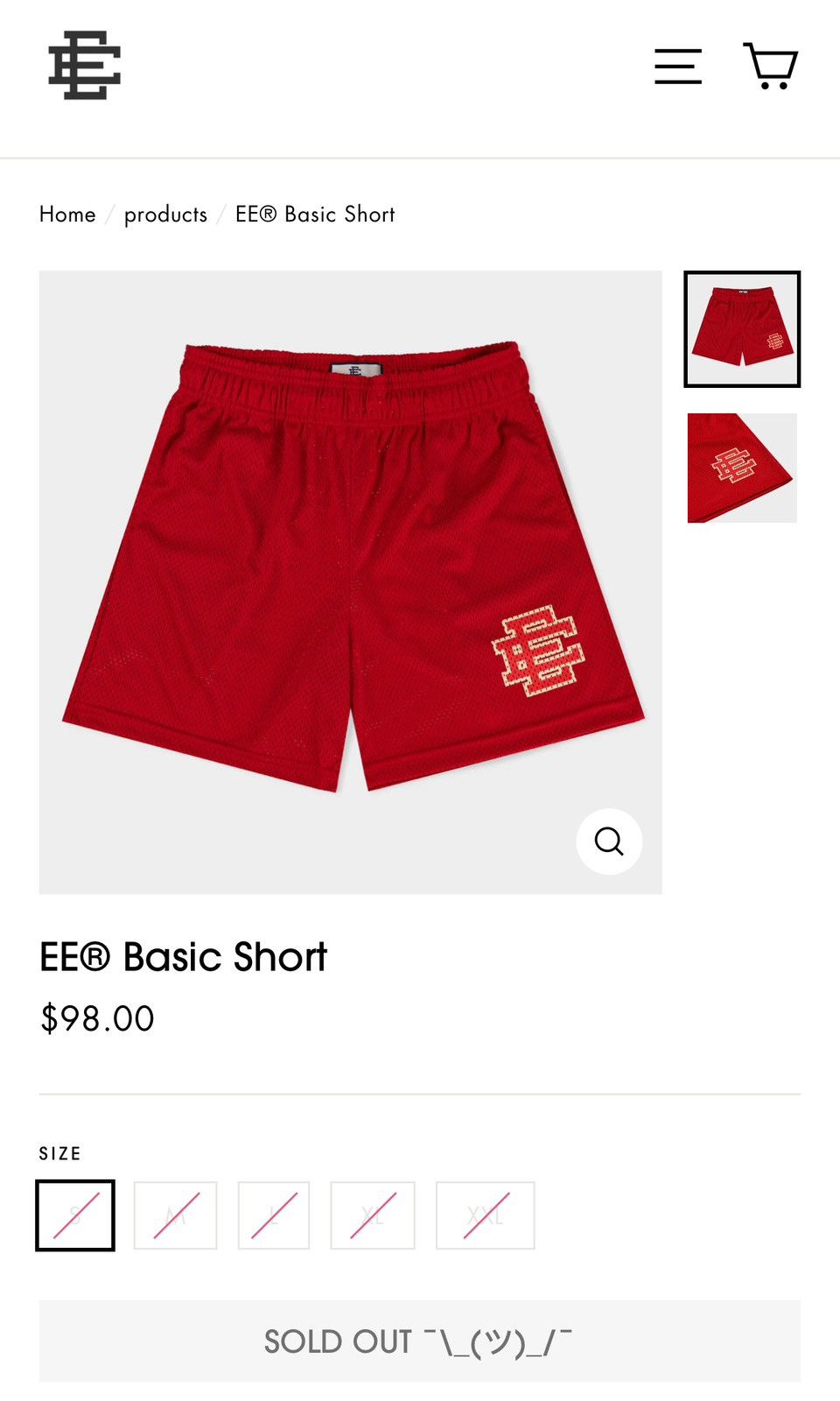 Eric Emanuel NEW Eric Emanuel Red Basic Shorts XL Size US 36 / EU 52 - 9 Thumbnail