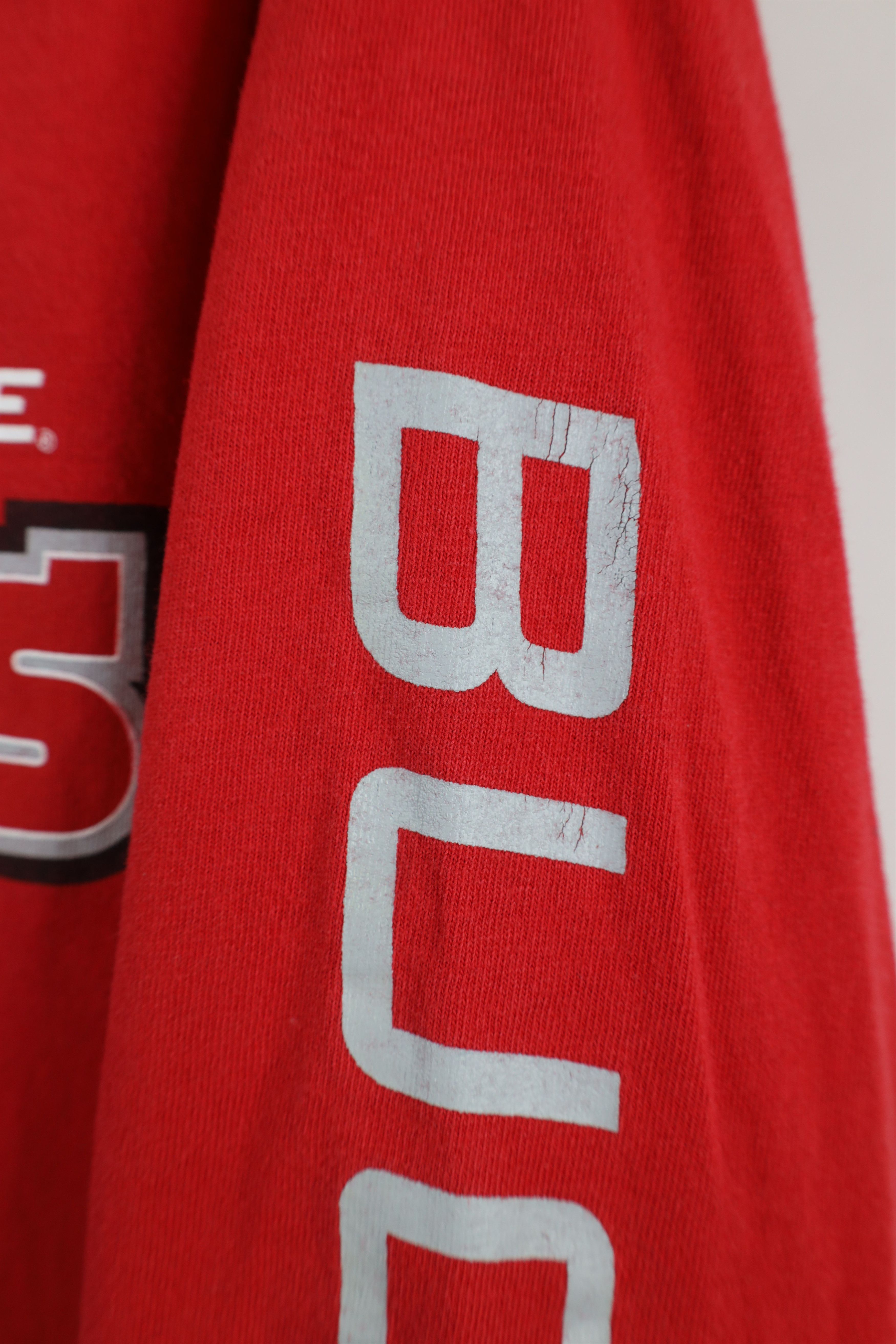 Vintage Vintage 90s Ohio State University Long Sleeve T-Shirt Red Size US L / EU 52-54 / 3 - 5 Thumbnail