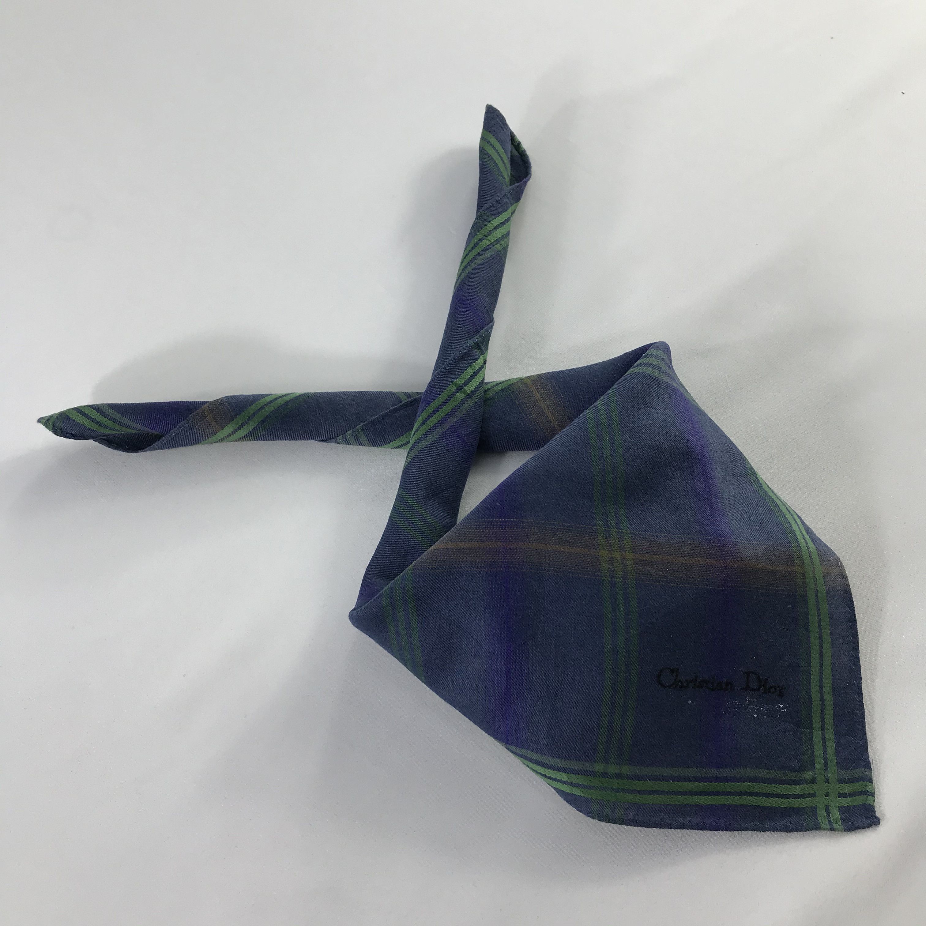 Christian Dior Monsieur × Vintage Christian Dior Bandana / Handkerchief / Neckerchief - S479 Size ONE SIZE - 4 Thumbnail