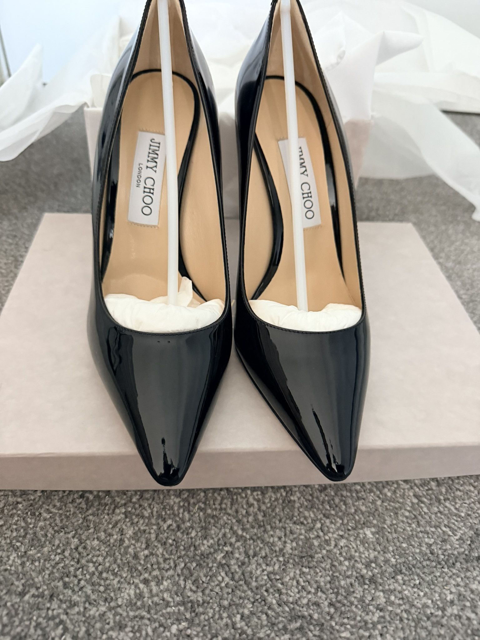 Jimmy Choo Jimmy Choo Romy 85 Black Size 39 EU Size US 9 / IT 39 - 2 Thumbnail
