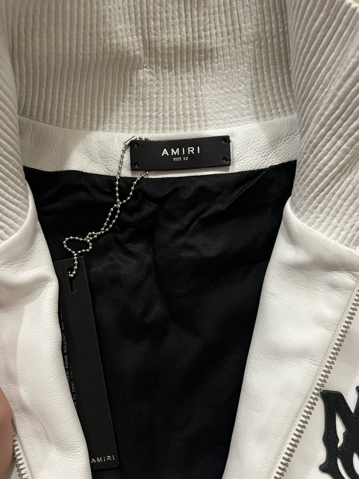 Amiri AMIRI M.a. Logo-Appliqué leather size 52 White $5000 Size US L / EU 52-54 / 3 - 4 Thumbnail