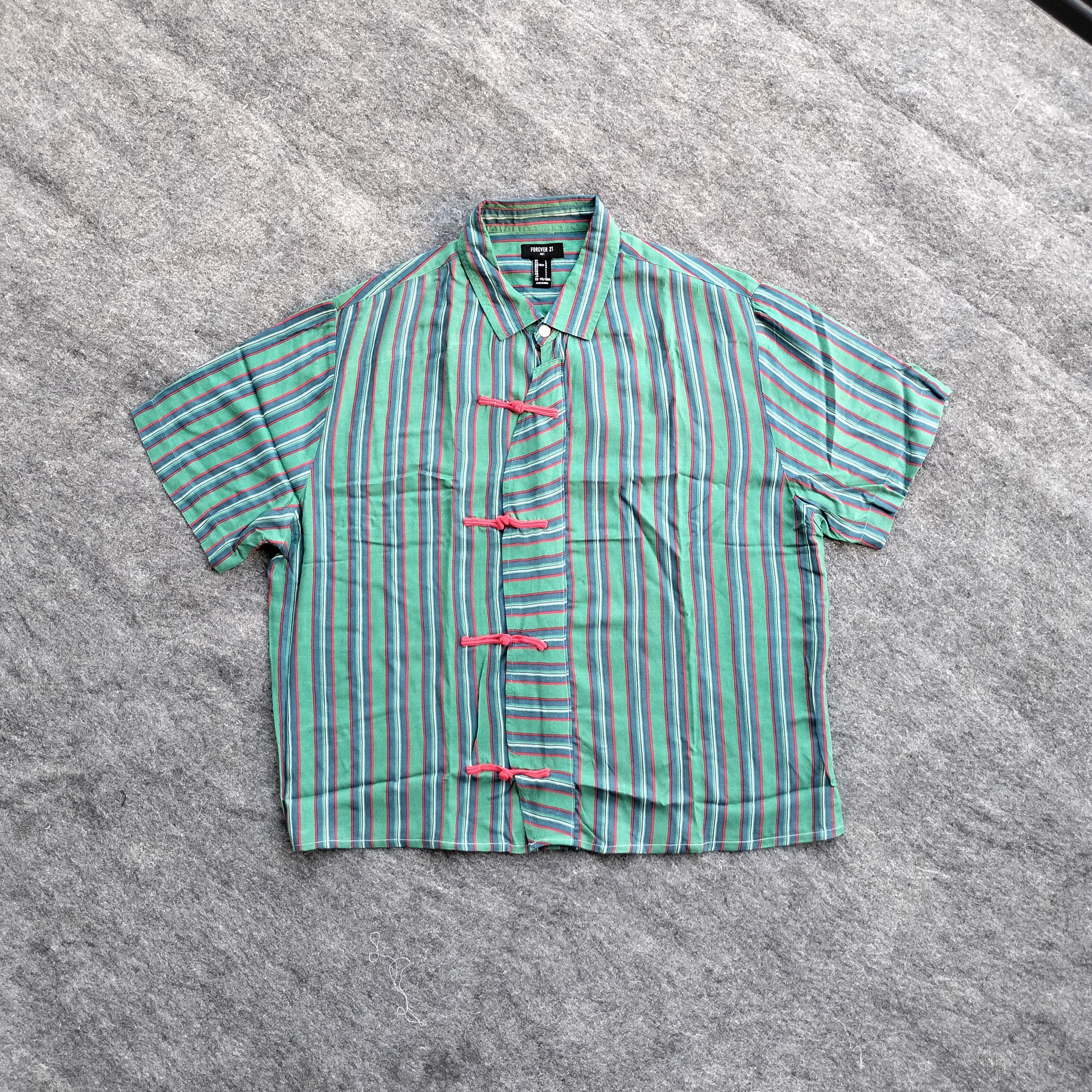 H&M Rebuild H&M stripe cheongsam ss shirt Size US L / EU 52-54 / 3 - 1 Thumbnail