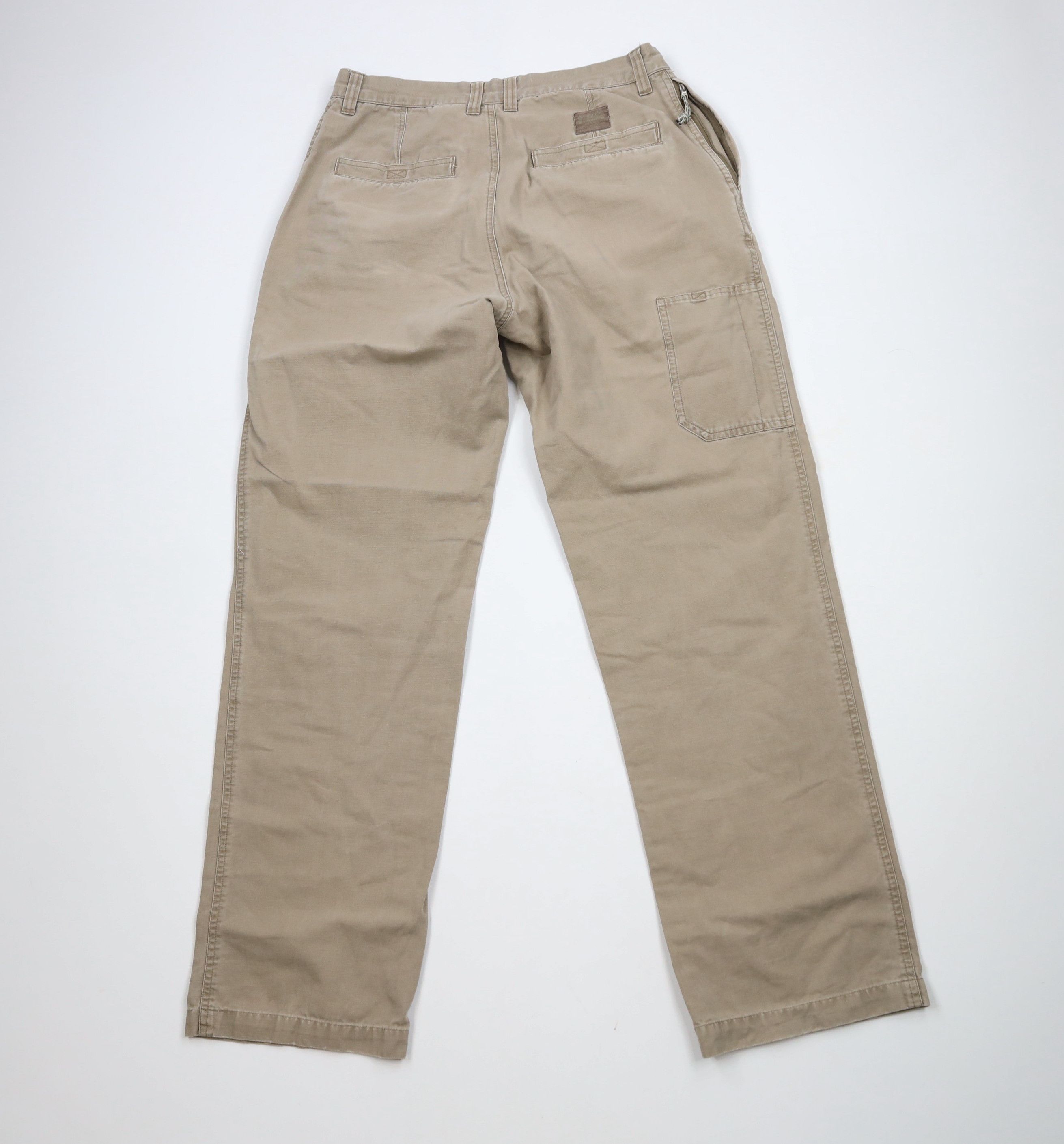 Columbia × Vintage Vintage Y2K Columbia Canvas Wide Leg Dungaree Pants Beige Size US 32 / EU 48 - 9 Thumbnail