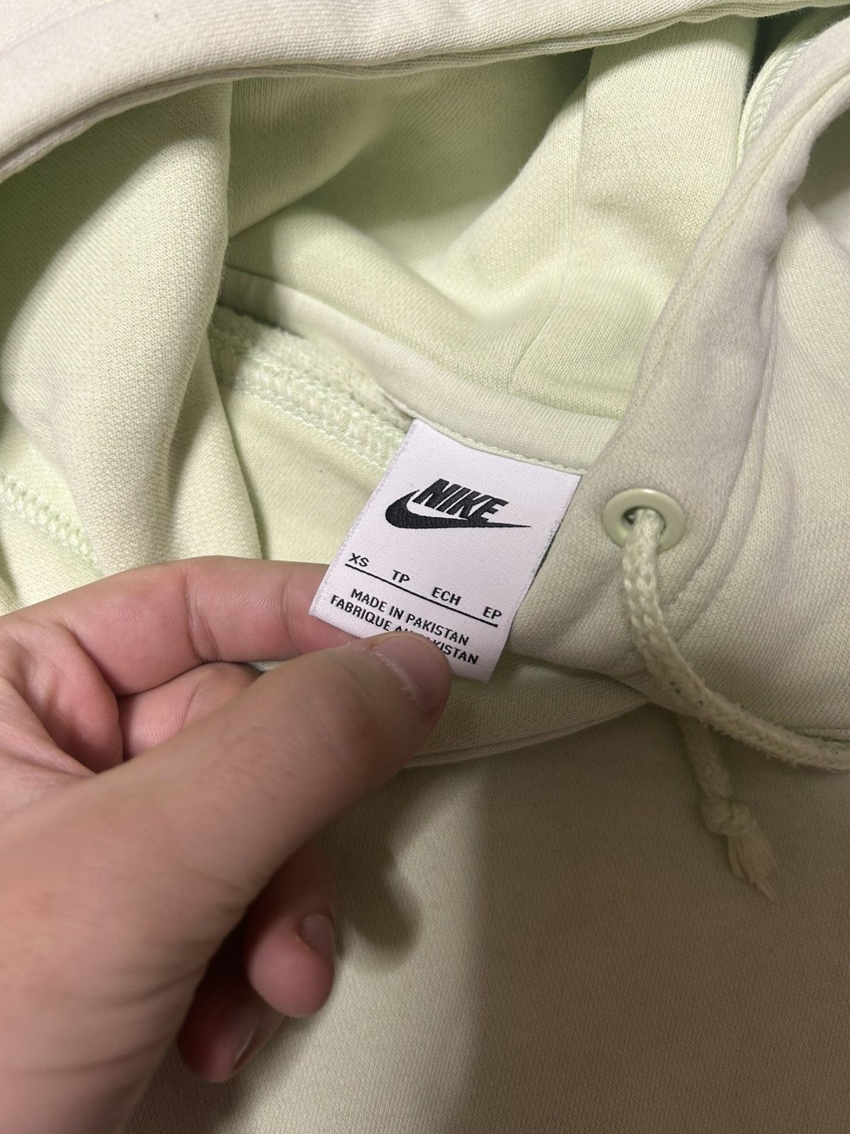 Nike × Vintage 00s Vintage Center Nike Swoosh Logo Oversized Hoodie Rare Size US XS / EU 42 / 0 - 6 Thumbnail
