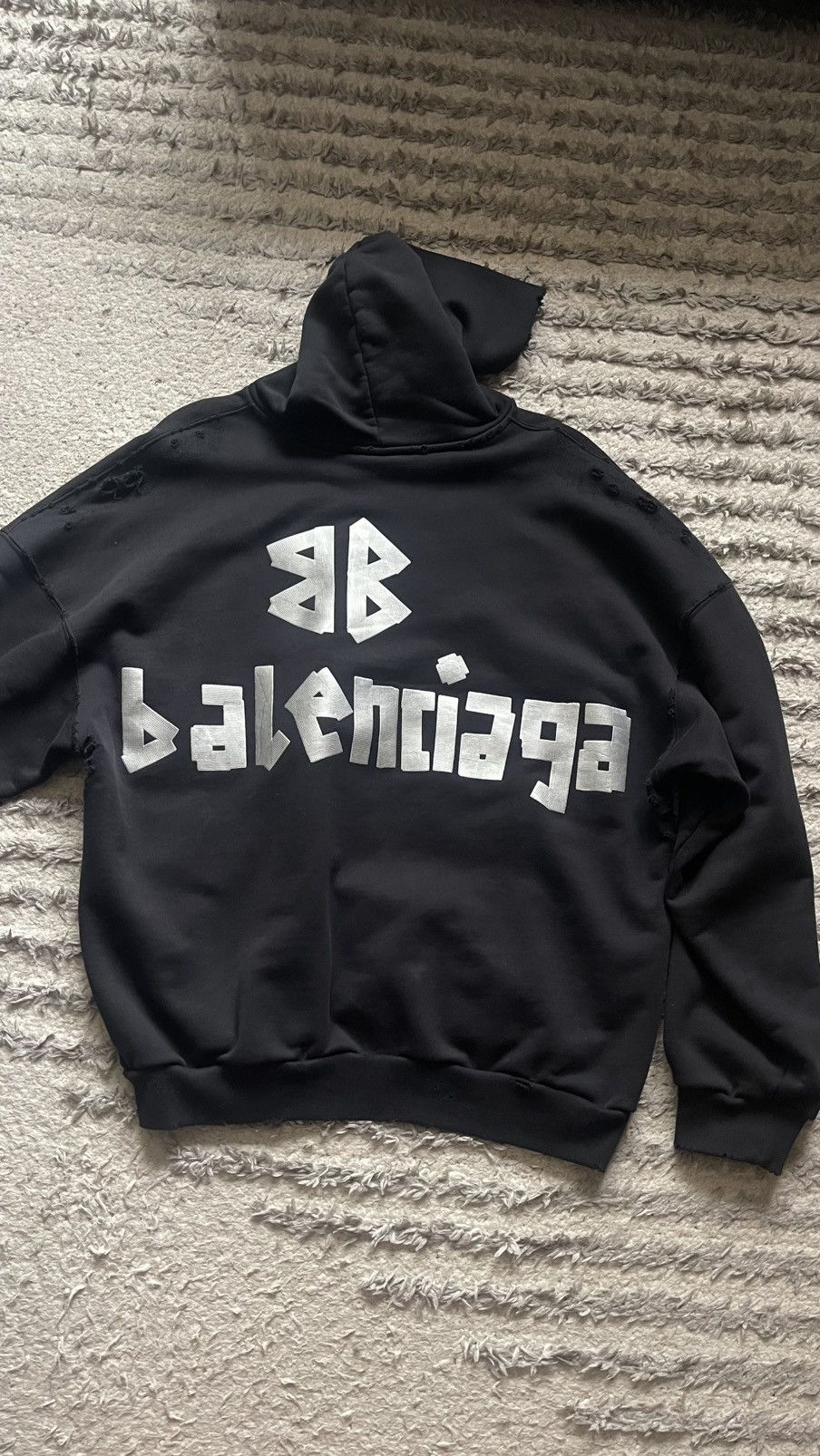 Balenciaga Balenciaga tape hoodie Size US L / EU 52-54 / 3 - 5 Thumbnail