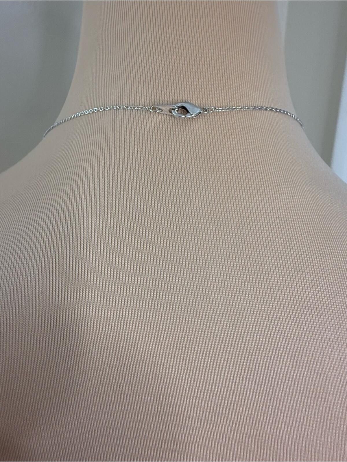 Other Rhinestone hand charm necklace silver tone lobster clasp Size ONE SIZE - 2 Thumbnail