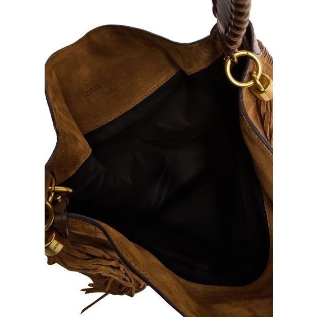 Isabel Marant Isabel Marant Oskan Soft Folk Brown Suede Shoulder Bag New A Size ONE SIZE - 4 Thumbnail