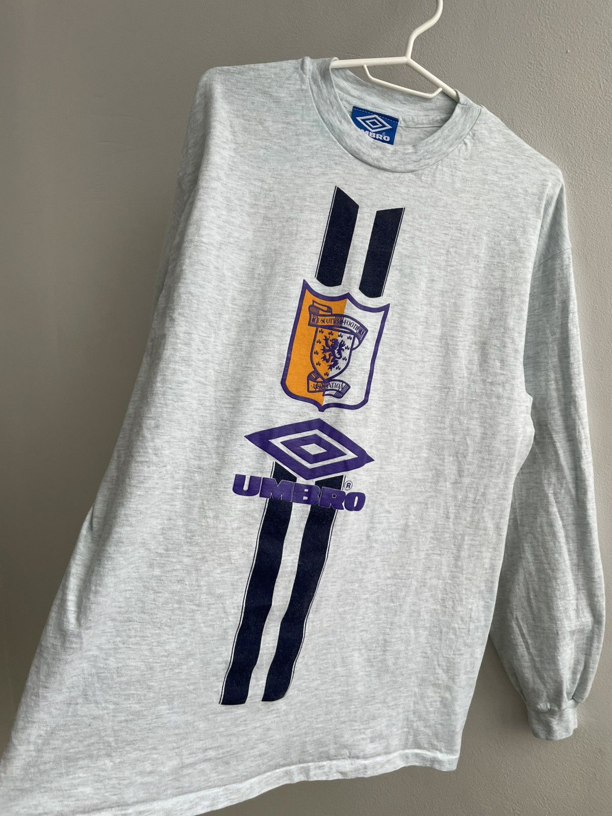 Umbro Scotland 1993 1994 1995 Umbro Cotton Long Sleeve Shirt Tee Size US L / EU 52-54 / 3 - 9 Thumbnail