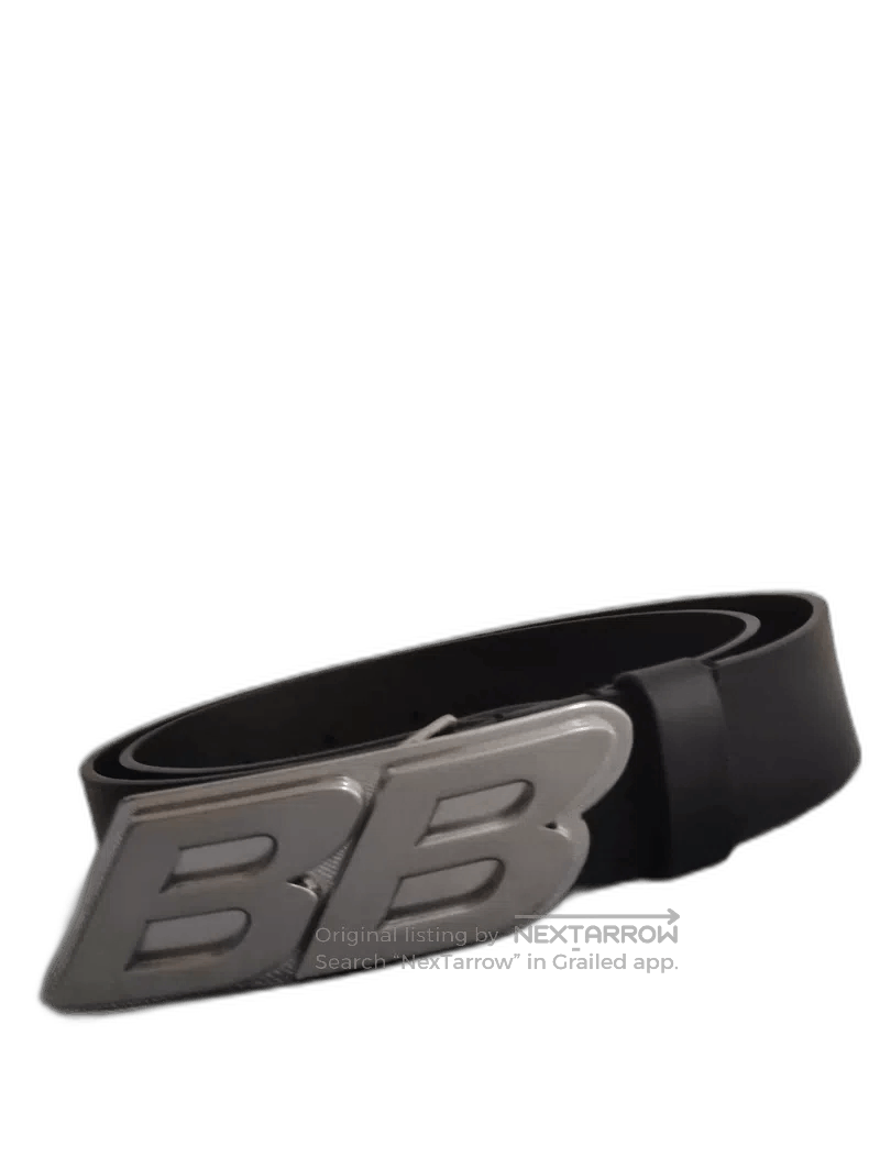 Balenciaga Balenciaga Black BB Leather Belt. Size ONE SIZE - 1 Thumbnail