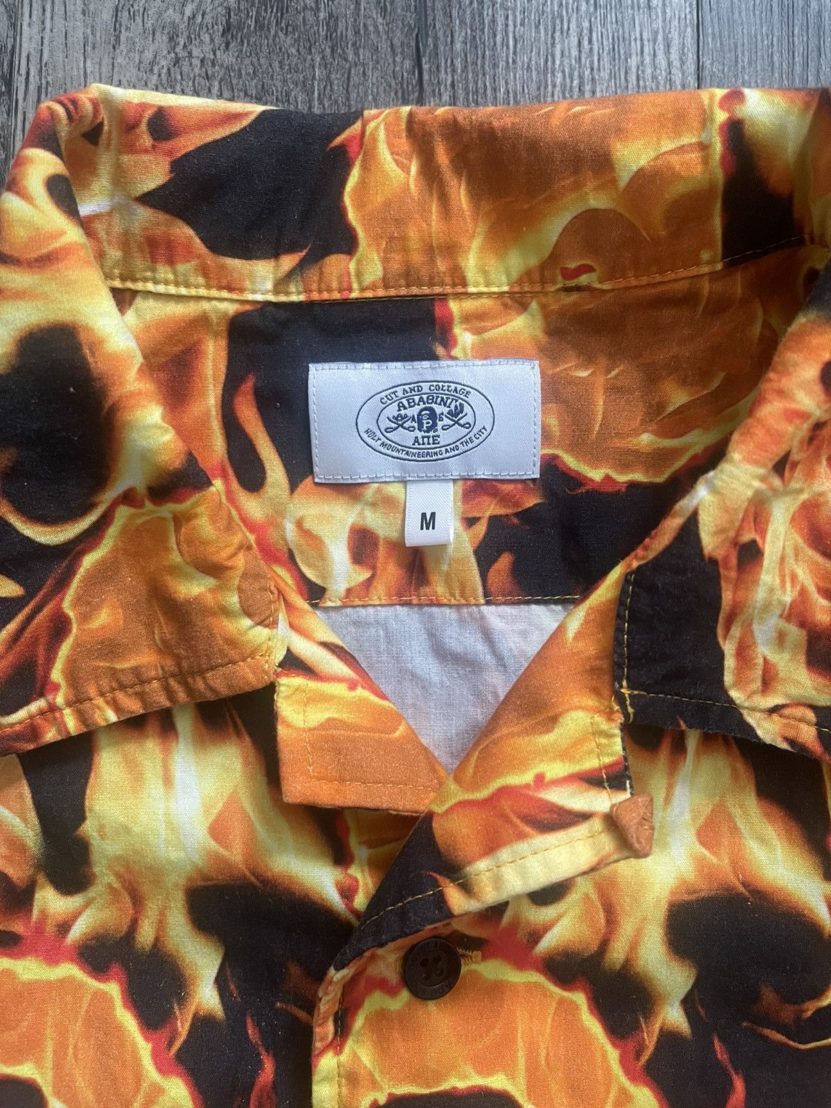 Bape Bape Flame Open Collar Shirt Size US M / EU 48-50 / 2 - 3 Thumbnail