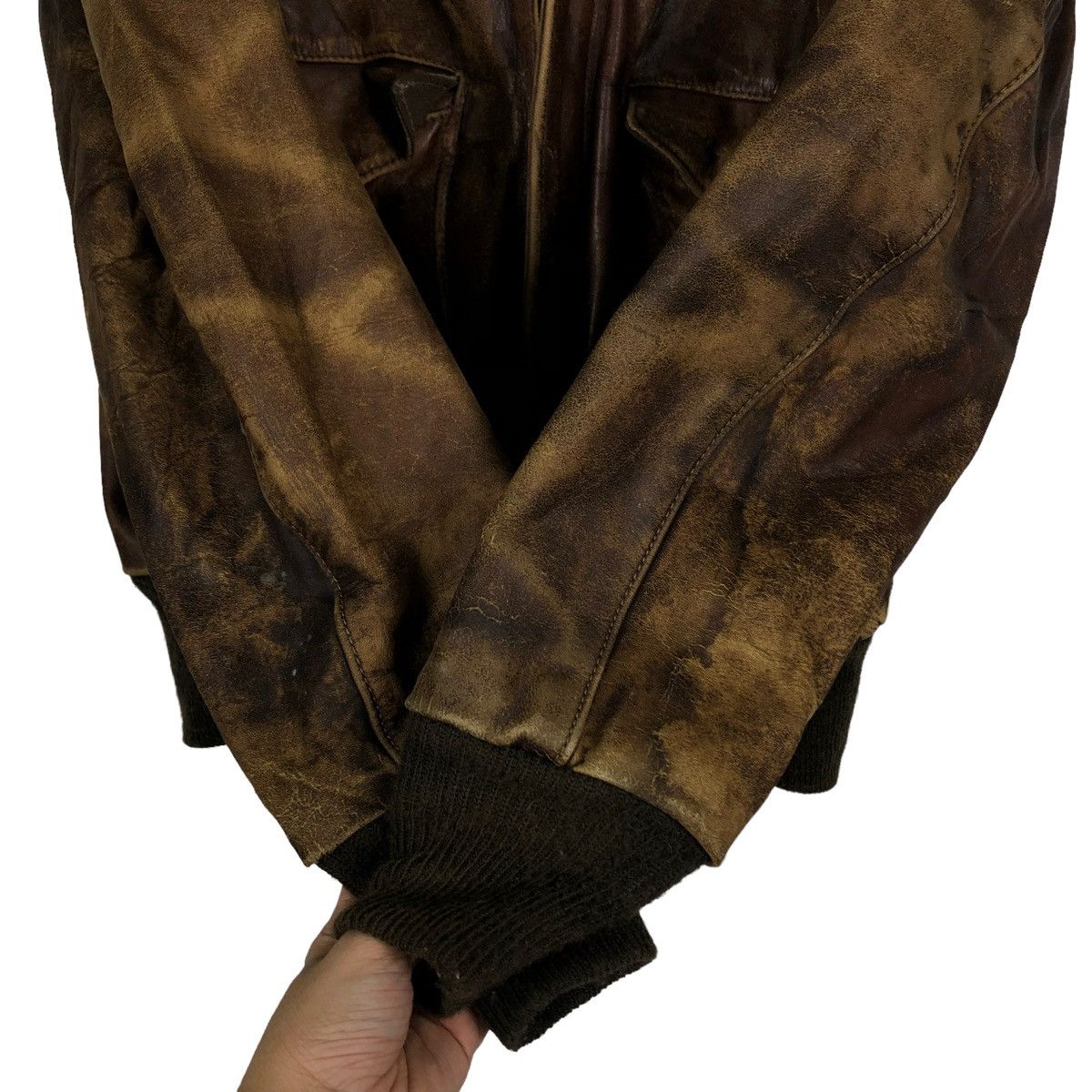 Schott 🔥VINTAGE A2 FLYERS LEATHER JACKET SCHOTT USA SPORTSWEAR Size US M / EU 48-50 / 2 - 11 Thumbnail