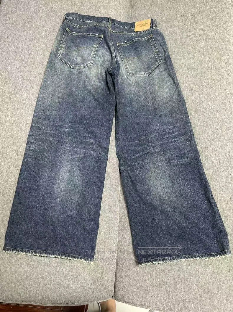 Balenciaga Balenciaga Washed Destroyed Denim Jeans Size US 28 / EU 44 - 2 Thumbnail