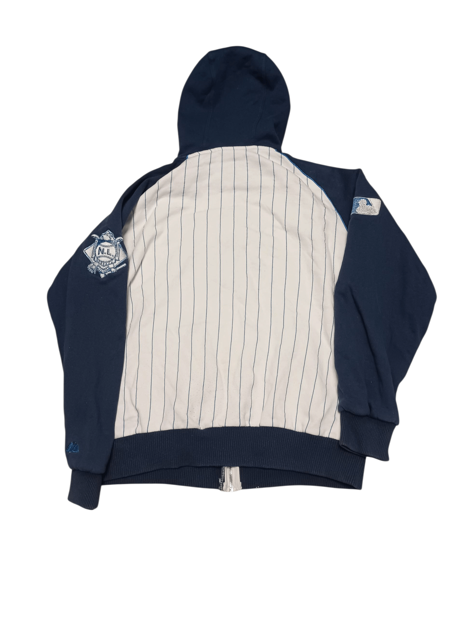 Majestic LA DODGERS MAJESTIC VINTAGE BIGLOGO EMBROIDERED ZIP HOODIE Size US L / EU 52-54 / 3 - 5 Thumbnail