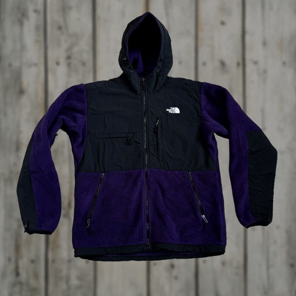 The North Face The North Face Jacket Mens Medium Purple Black Denali Fleece Full Zip Hooded Size US M / EU 48-50 / 2 - 1 Thumbnail