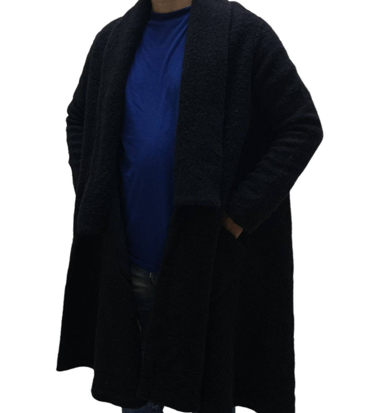 Limi Feu 🔥Yohji Yamamoto Limi Feu Drape Long Coat Button Less Size M / US 6-8 / IT 42-44 - 15 Thumbnail
