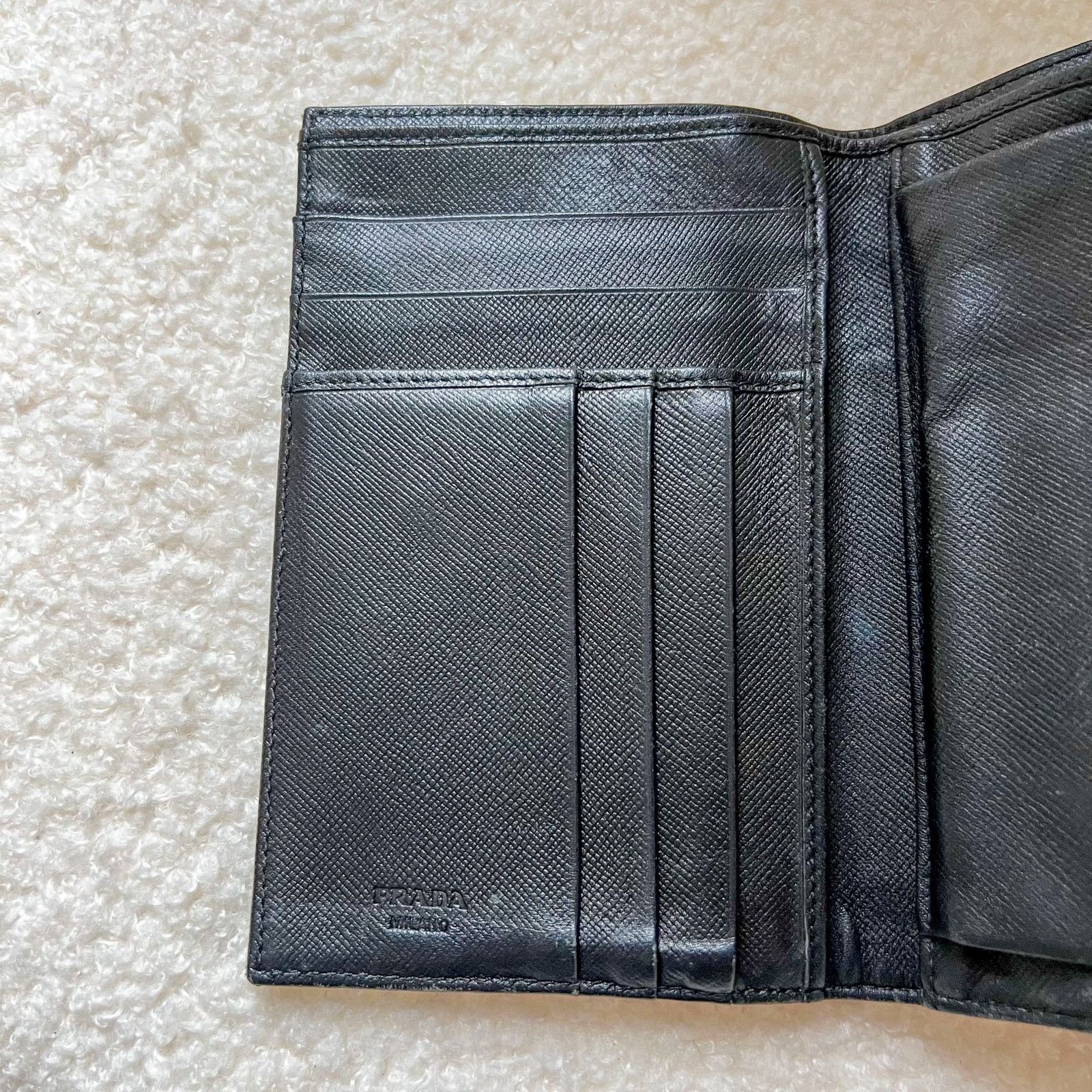 Prada PRADA Trifold Black Nylon and Leather Wallet Size ONE SIZE - 5 Thumbnail