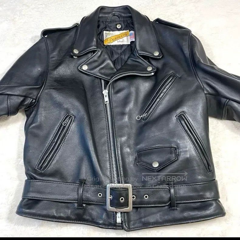 Schott Schott Leather coat Size US XXS / EU 40 - 2 Thumbnail