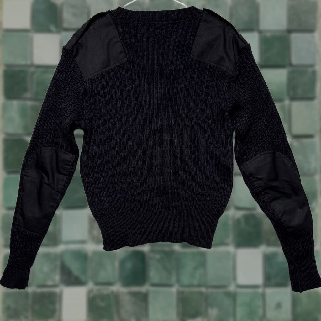 Vintage VINTAGE Stars and Stripes Uniforms Black Woolover Military VTG Wool Sweater Women's L Size L / US 10 / IT 46 - 1 Thumbnail