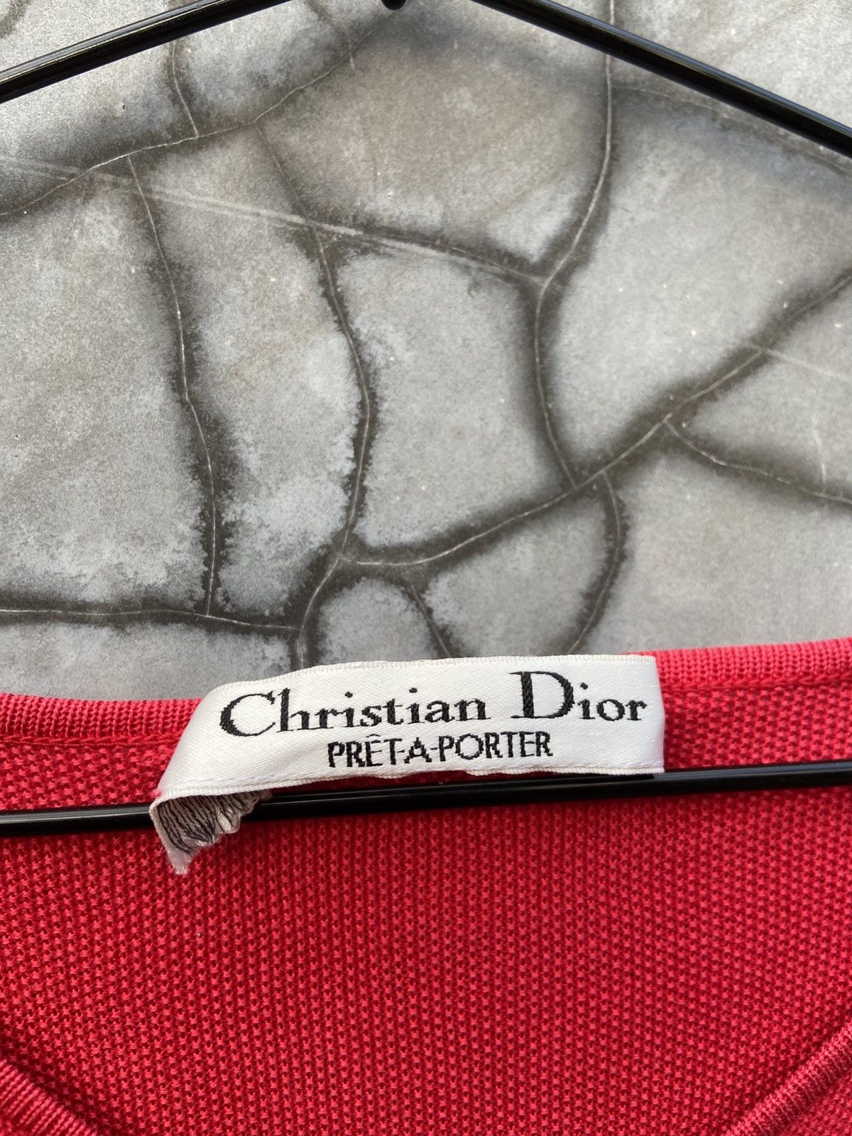 Dior True Vtg 80s Christian Dior Pret A Porter Embroidered Knit Size M / US 6-8 / IT 42-44 - 9 Thumbnail