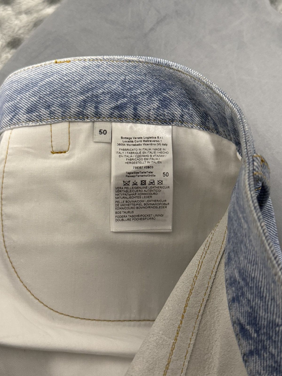 Bottega Veneta Bottega Veneta Denim print Leather jeans Size US 34 / EU 50 - 7 Thumbnail