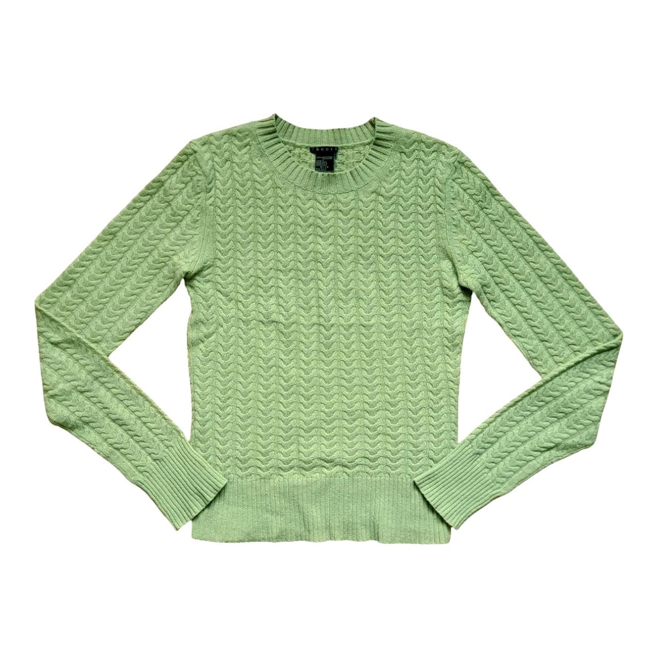 Theory Theory Green Cashmere Sweater | Size XS Size XS / US 0-2 / IT 36-38 - 1 Thumbnail