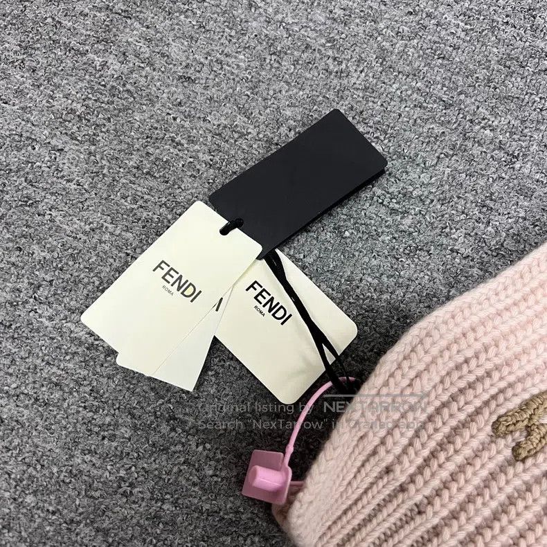 Fendi Fendi size 25*190cm Lady's wool scarf, pink Size ONE SIZE - 3 Thumbnail