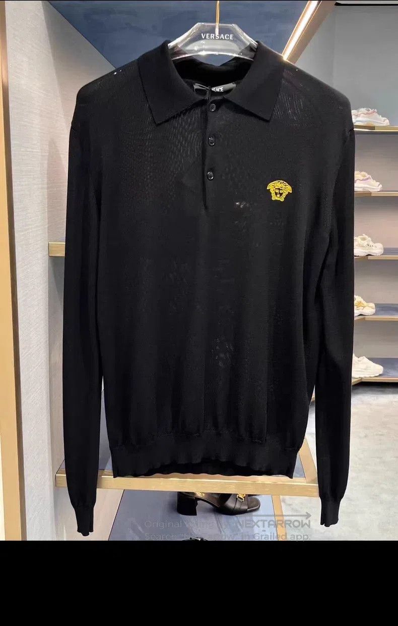 Versace Versace Men's knitted polo shirt Size US S / EU 44-46 / 1 - 1 Thumbnail
