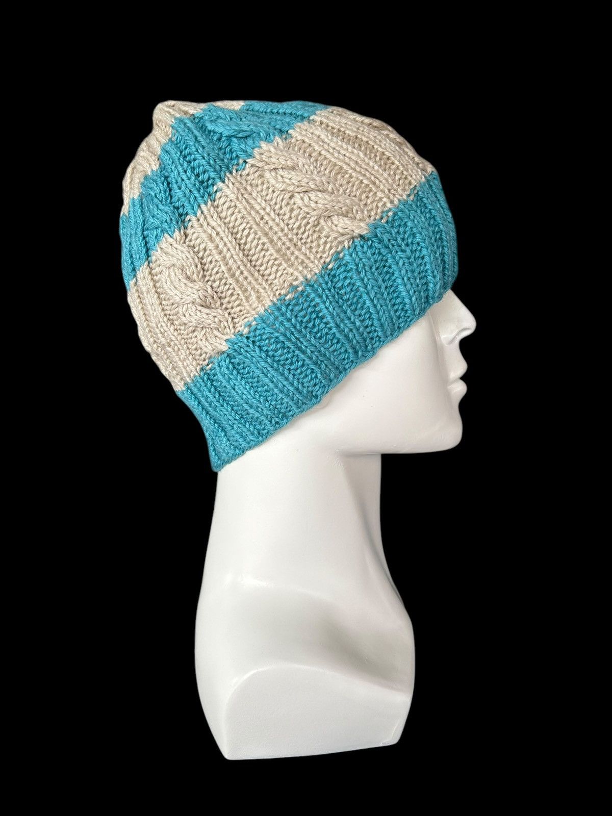 Japanese Brand × Kapital × Vintage Crochet Knitted Handmade Beanie Hats ☠️☠️ Size ONE SIZE - 4 Thumbnail