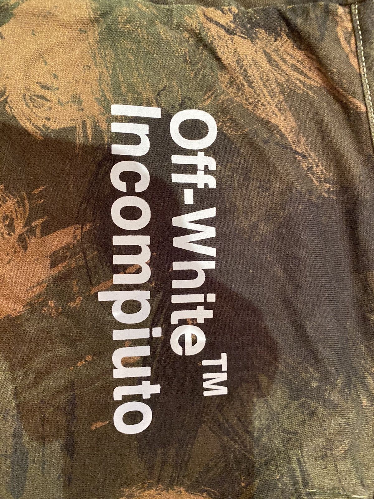 Off-White Off-White Khaki Paintbrush Camo Oversized T-Shirt Size US S / EU 44-46 / 1 - 13 Thumbnail