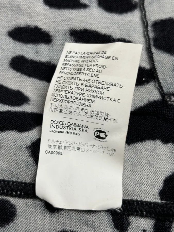 Dolce & Gabbana 2010s Dolce & Gabbana Blue Wool Leopard Print Cardigan Sweater Size S / US 4 / IT 40 - 11 Thumbnail
