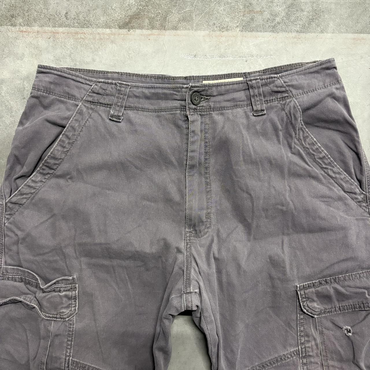 Vintage Crazy Vintage Y2K/2000s Baggy Grey Workwear Streetwear Style Cargo Pants! Size US 34 / EU 50 - 4 Thumbnail