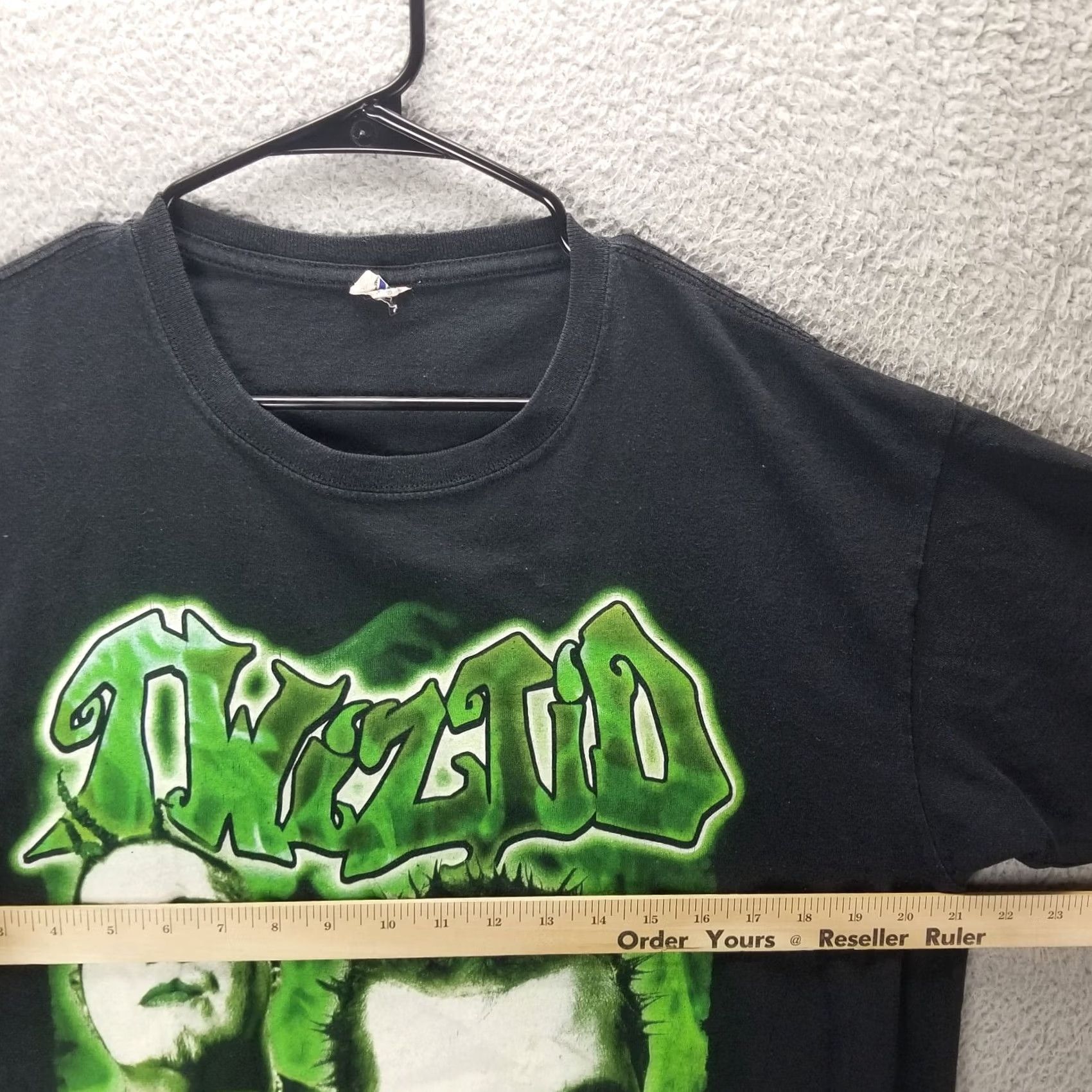 Vintage Insane Clown Posse Twiztid Big Print T-Shirt L Adult Black Short Sleeve Crew Neck Kopie? Size US L / EU 52-54 / 3 - 6 Thumbnail