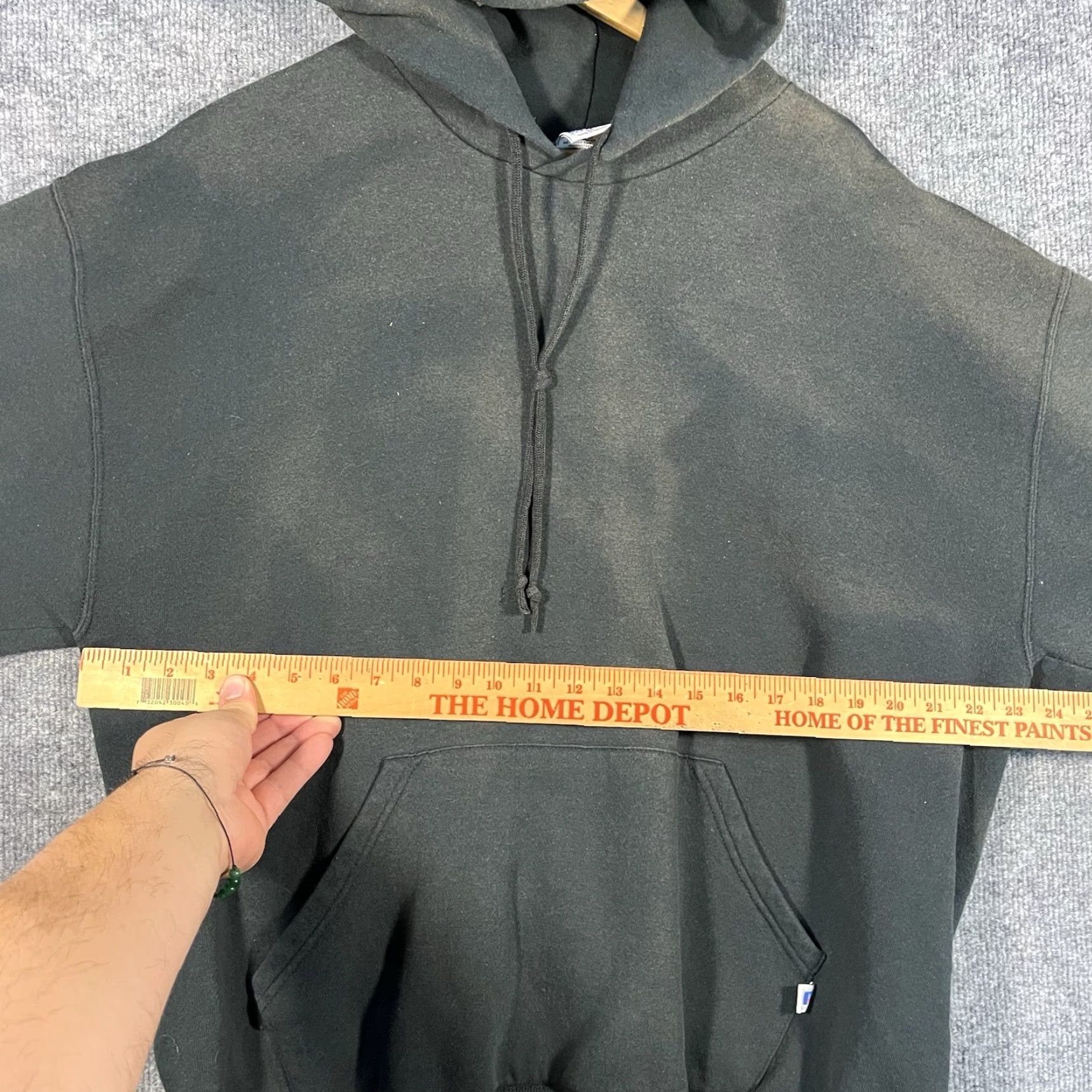 Russell Athletic VINTAGE Russell Athletic Hoodie Sweatshirt Mens XL 90s Boxy Pullover Black Sweatshirt Hoodie Pockets Retro Skater Size US XL / EU 56 / 4 - 7 Thumbnail