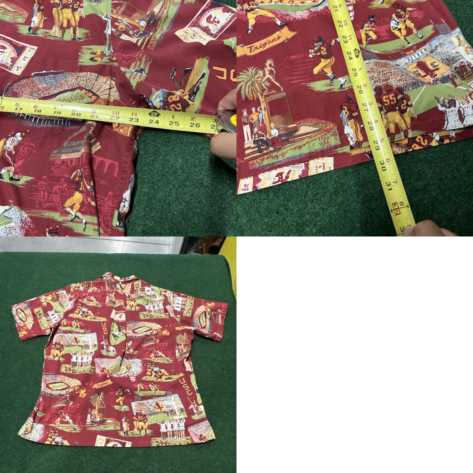 Reyn Spooner Reyn Spooner Men's XL Hawaiian Shirt USC Football National Champions Collage Size US XL / EU 56 / 4 - 8 Thumbnail