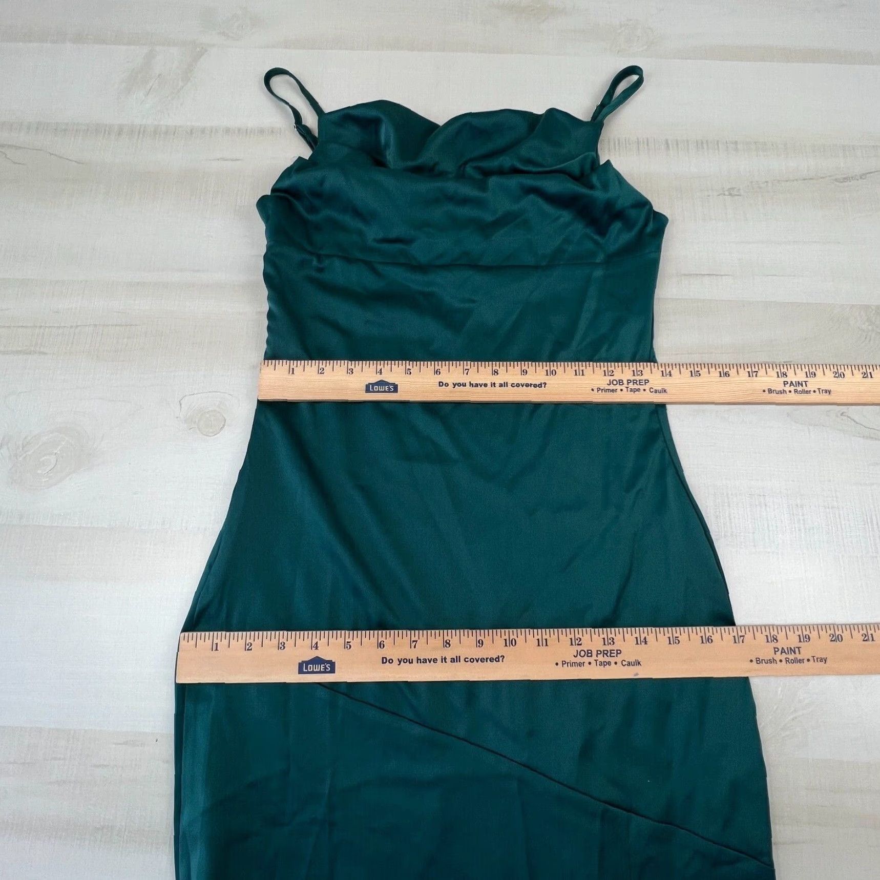 Vintage VINTAGE Fiemaoves Women's Maxi Dress XS Satin Slip Cowl Neck Side Split Strappy Formal Party Wedding Size XS / US 0-2 / IT 36-38 - 7 Thumbnail